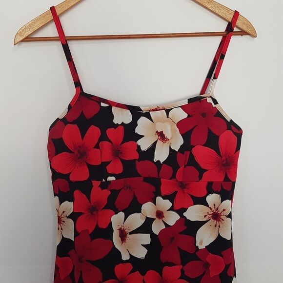 Reitmans Red Floral Mini Dress - Picture 11 of 12